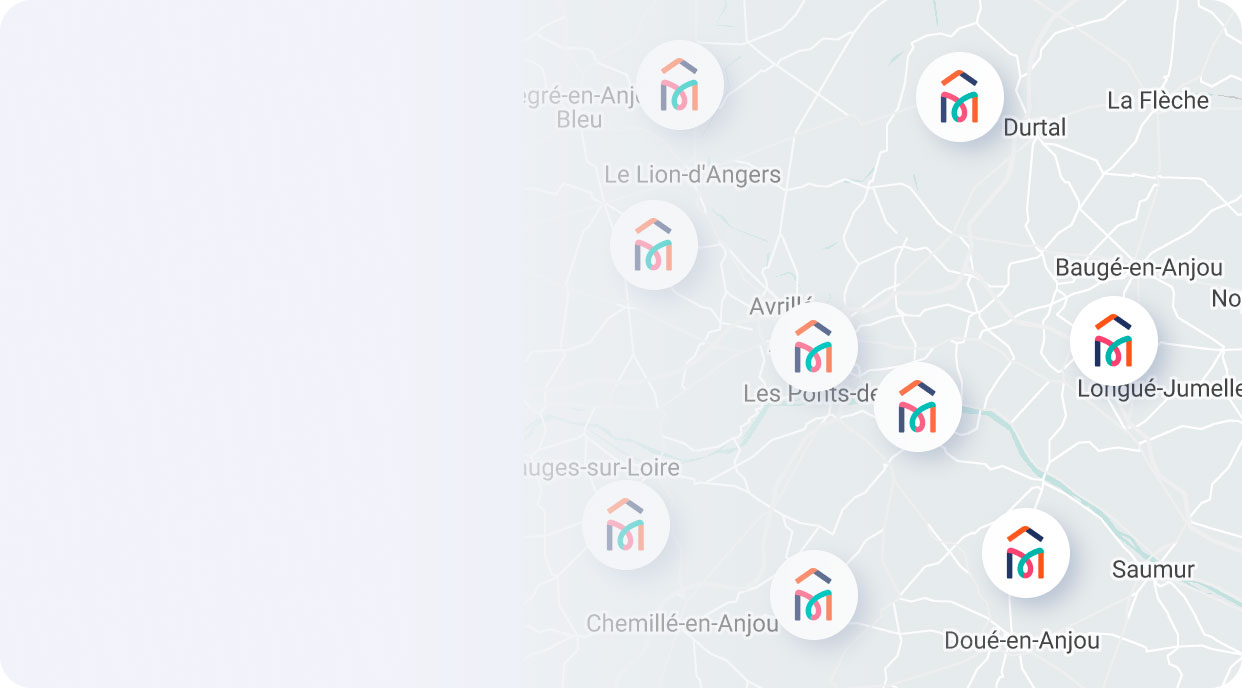 carte des agences Meldomys Locatif